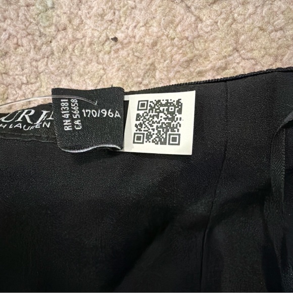 Ralph Lauren Off-Shoulder Black Gown with Cape Sleeves - Picture 6 of 11